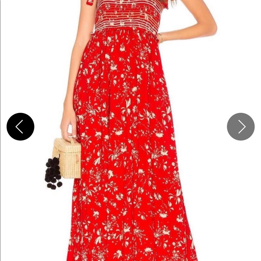 Free People Color My World Romper - Red